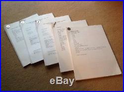 Original Doctor Dr Who Radio Scripts Paradise of Death Complete Eps 1 5 RARE BBC
