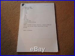 Original Doctor Dr Who Radio Scripts Paradise of Death Complete Eps 1 5 RARE BBC