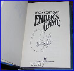Orson Scott Card Ender's Game HB 1985 Signed