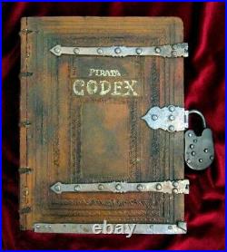 Pirata Codex- wooden hideaway book box. Pirates of the Caribbean replica box