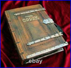 Pirata Codex- wooden hideaway book box. Pirates of the Caribbean replica box