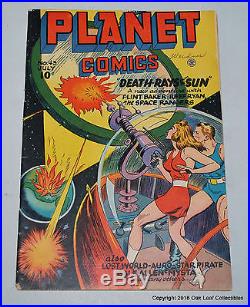 Planet 43 Fiction House Comic Book 1946 High Grade! F-VF