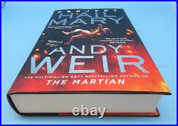 Project Hail Mary Andy Weir HB 1st 2021 Signed New