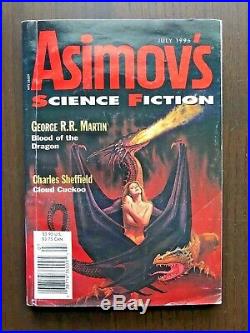 RARE Game of Thrones George R R Martin Asimov's Science Fiction July 1996 Book