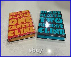 READY PLAYER ONE & TWO ERNEST CLINE SIGNED SPRAYED Color NUMBERED Book 1st Print