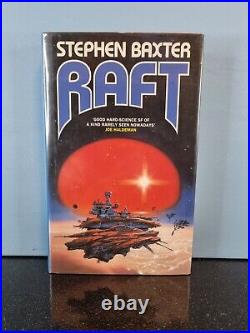 Raft by Stephen Baxter Vintage Sci Fi Novel Uk 1st Edition Hardcover 1991 In VGC