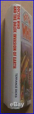 Rare Doctor Who And The Dalek Invasion Of Earth Hardcover Book, Not Ex-library