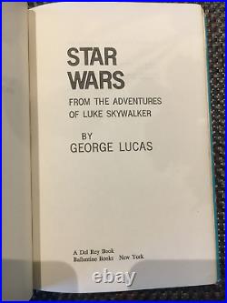 Rare First Book Club Edition 1976 Star Wars George Lucas With Film Stills H/b