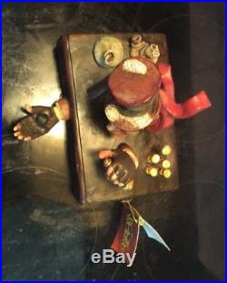 Rare Scrooge Sculpture Book Worms The Penny Whistle Group Figurine Curio Box