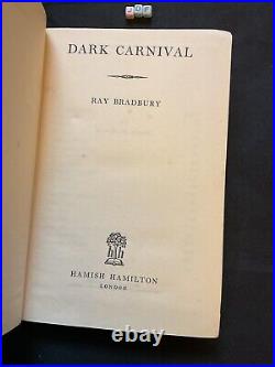 Ray Bradbury, Dark Carnival, 1st UK 1948, RARE BOOK