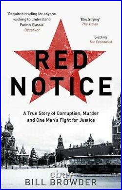 Red Notice by Bill Browder, Russian Historical Biographies Paperback NEW