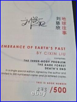 Remembrance of Earth's Past by Cixin Liu SIGNED SLIPCASED NUMBERED UK First #273