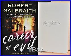 SIGNED 1/1 CAREER OF EVIL Robert Galbraith J. K. Rowling AUTOGRAPHED BOOK +COA HX