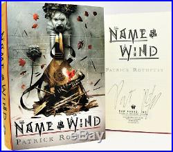 SIGNED 1st Print The Name of the Wind Anniversary Dlx Book Patrick Rothfuss COA