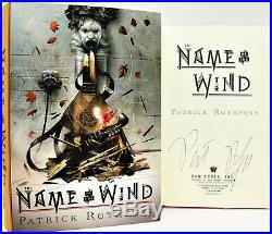 SIGNED 1st Print The Name of the Wind Anniversary Dlx Book Patrick Rothfuss COA