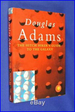 SIGNED BOOK THE HITCH HIKER'S GUIDE TO THE GALAXY Douglas Adams SMALL HCDJ