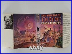 SIGNED Frank Herbert God Emperor of Dune 1ST UK 1981 Gollancz