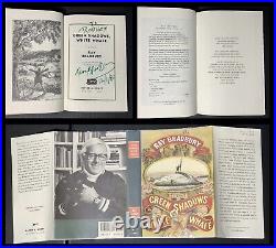 SIGNED Green Shadows White Whale by Ray Bradbury IRELAND 1st Edition Book HCDJ