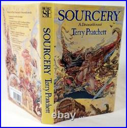 SOURCERY, Terry Pratchett, SIGNED (full name), UK 1st/1st, Like New, 1988