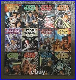 STAR WARS MANGA Books New Hope, Empire, Jedi Complete Set 12 Graphic Novels