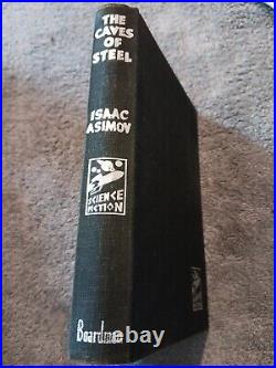 Science Fiction Isaac Asimov The Caves of Steel 1954 1st UK VG DJ