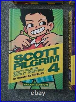 Scott Pilgrim Color Graphic Novels 1-6 Complete Set Hardback Books Oni Press