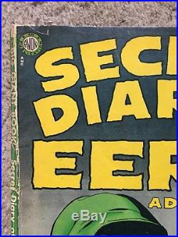 Secret Diary Of Eerie Adventures nn EXTREMELY RARE Book Is Complete & Attached