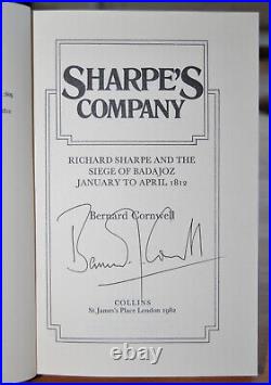 Sharpe's Company by Bernard Cornwell Signed First Edition, First printing (1982)