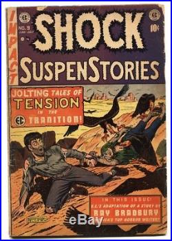 Shock SuspenseStories #9 comic book 1953-EC Eaten by vultures