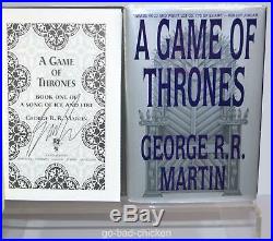 Signed A Game Of Thrones by George R. R. Martin BCE Book Club Edition Hardcover