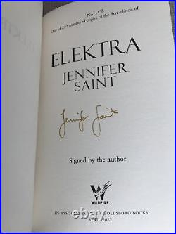 Signed Elektra by Jennifer Saint UK Hardback Numbered Goldsboro Stencilled Edges