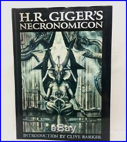 Signed H. R. Gigers Necronomicon Hardcover Book Alien 7th Printing 2001
