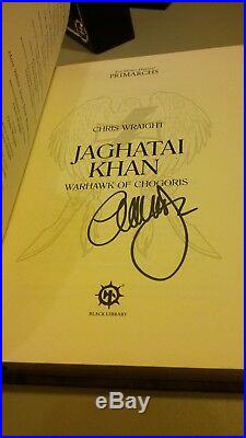 Signed Jaghatai Khan by Chris Wraight Warhammer Primarchs Limited New Mint book8