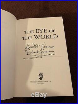 Signed Robert Jordan 1990 Eye Of The World. Wheel Of Time #1 Hardcover Rare 3rd