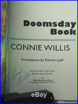 Signed by author, Doomsday Book by Connie Willis, Easton Press, 3 award winner