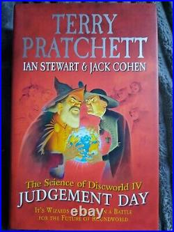 Signed stamped SCIENCE OF DISCWORLD 4 JUDGEMENT DAY by TERRY PRATCHETT