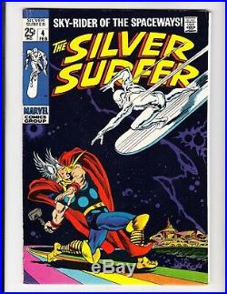 Silver Surfer #4 (1969) Marvel Comics Book Stan Lee Autograph/signed In 1991