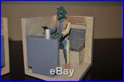 Star Wars Gentle Giant Mos Eisley Cantina Book Ends Han Solo Greedo Rare Anh