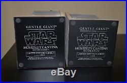 Star Wars Gentle Giant Mos Eisley Cantina Book Ends Han Solo Greedo Rare Anh