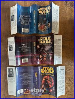 Star Wars The Thrawn Trilogy Timothy Zahn 3 UK hardback editions 1991-93