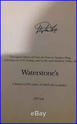 Stephen King Under The Dome SIGNED RARE HARDBACK BOOK Waterstones 150/500