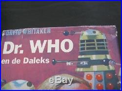 Super rare 1966 DUTCH hb of Doctor Who With Dust Jacket Dr Who en de Daleks