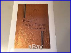 THE 1st WORLD Science Fiction Convention Program Book 1939 Rare in near fine