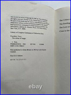 THE COLOUR OF MAGIC 1st US Edition St Martin's Press 1983 Pratchett EX-LIBRIS