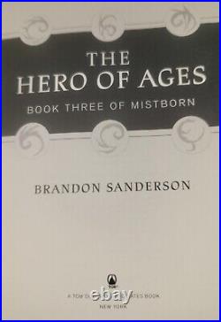 THE HERO OF AGES Brandon Sanderson 1ST HB Mistborn 3