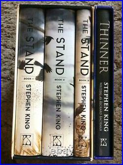 THINNER + THE STAND Stephen King 3 vol/slipcased HC eds MATCHING #'s both OOP