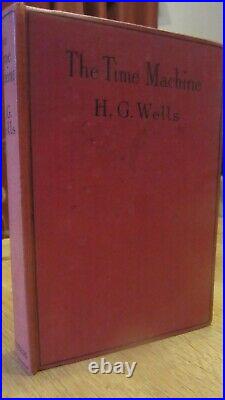 TIME MACHINE by H G WELLS 1924 Sci-Fi author of War of the Worlds ANTIQUE BOOK