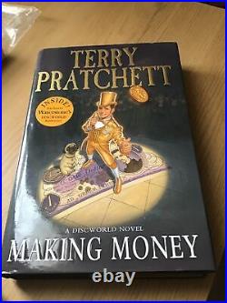 Terry pratchett discworld Making Money Waterstones Edition With Bank Notes 1st