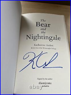 The Bear and the Nightingale Katherine Arden SIGNED ILLUMICRATE FULL BOX NEW