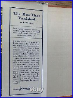 The Bus That Vanished by Leon Groc 1st US EDITION HCDJ SCI FI MYSTERY THRILLER